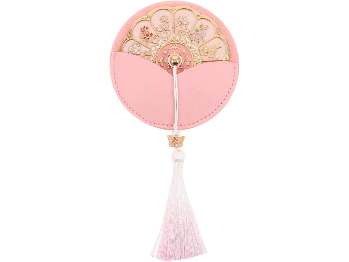 Bolsa Portátil Maquiagem Espelho, Compacta, Doze Deusas Das Flores, Ultra
