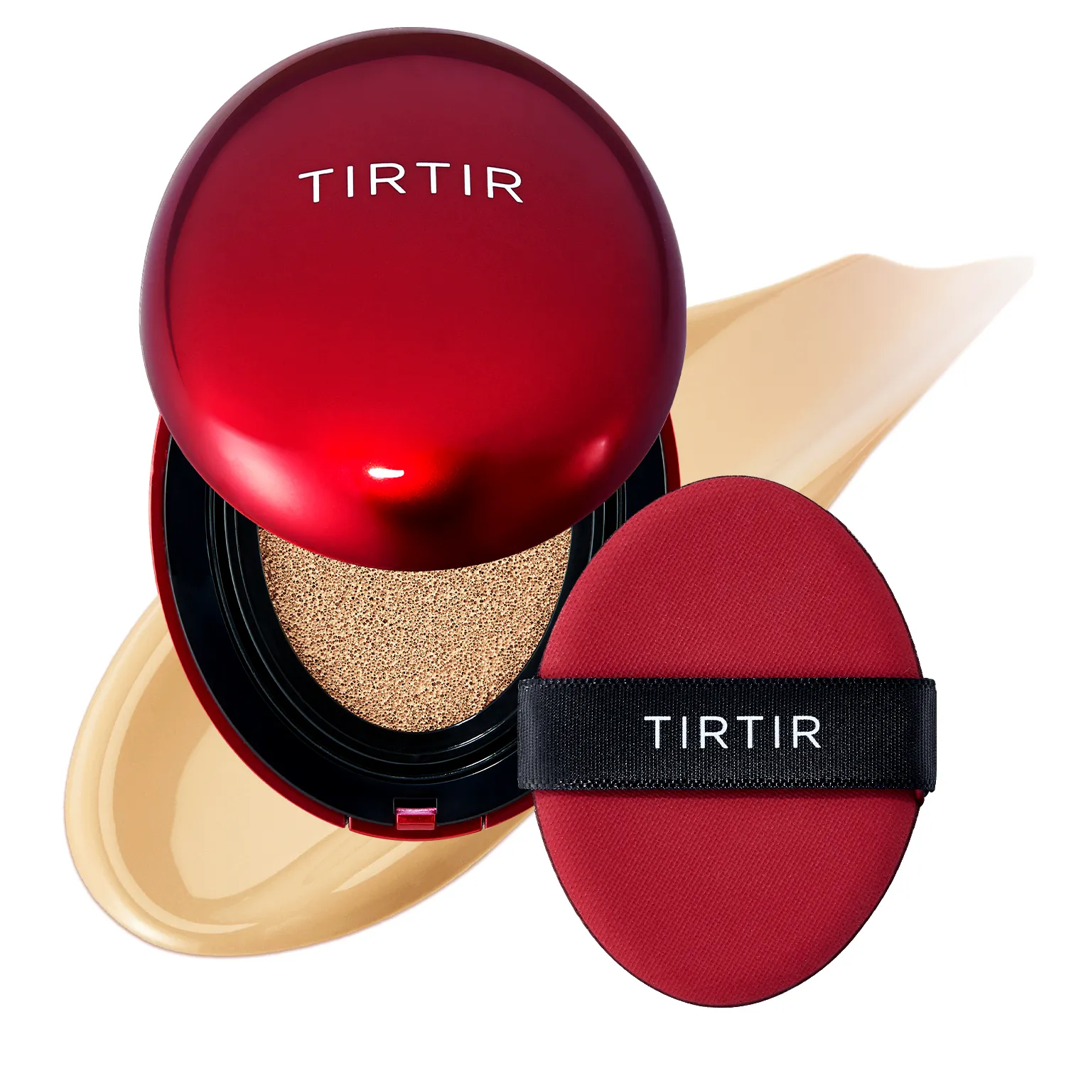 Máscara Cushion Vermelha 22w Transparente Bege Fit Tir Tir 18g