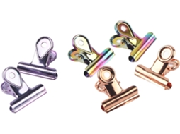 Conjunto De 6 Prendedores Cartão 30mm, Com Mola Resistente, Estáveis E Duráveis, Fabricados Por Meio De Processo