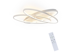 Lâmpada de Teto Led para Lâmpada de De 76 W 2 Anéis Reguláveis ​​Com Controle Remoto Lâmpada de Design Moderno Lâmpada de para Branca NETTLIFE