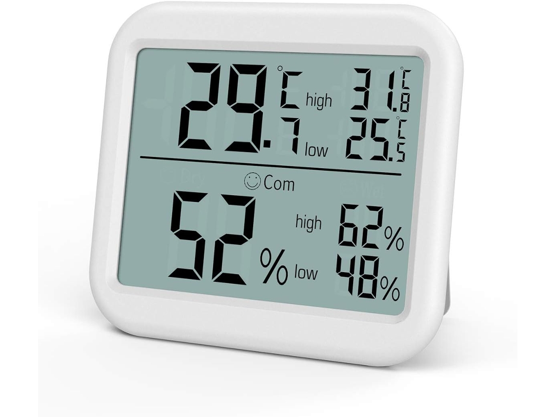 KOFIHETY Tecnologia De Sensor Suíço Para Escritório, Sensor De Temperatura Interna Com Bateria Recarregável, Monitoramento Em Tempo Real, Tela Lcd Grande E Nít