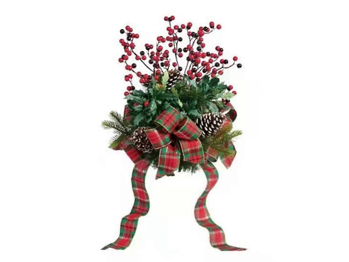 Guirlanda De Pinhas De Pvc Leve Para Decoração Festiva De Natal/yy Olysi Shop