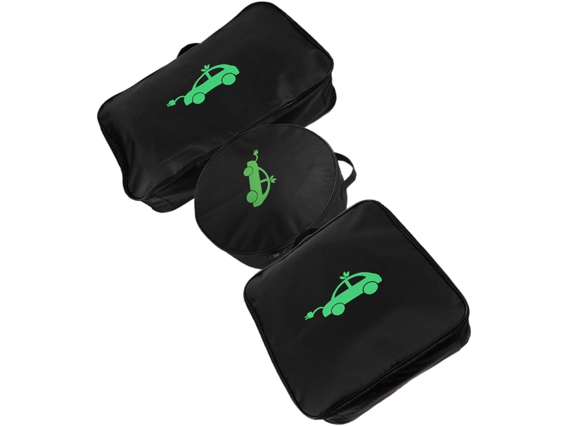 Kit com 3 peças para cabos de veículos elétricos, organizador e armazenamento de cabos para veículos elétricos.