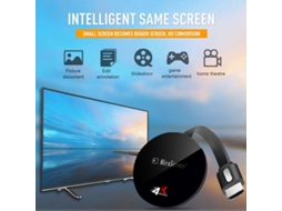 Adaptador De Streaming Wireless Mirascreen 4k M2 Tec, Compatível Com Ios/android/windows - Preto