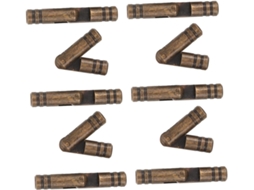 Conjunto De 10 Dobradiças Cilíndricas Latão Para Caixas Armazenamento, Dobradiças Ocultas De 5mm Na Cor Preta, Ideais