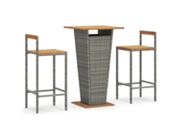 Garden Bar Set, Garden Bar Sets Vidaxl Cinzeto Rattan / Vime (n/a)