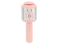 Ats micrófono Inalámbrico Bluetooth Profesional para Niños Cute de Mano Rosa