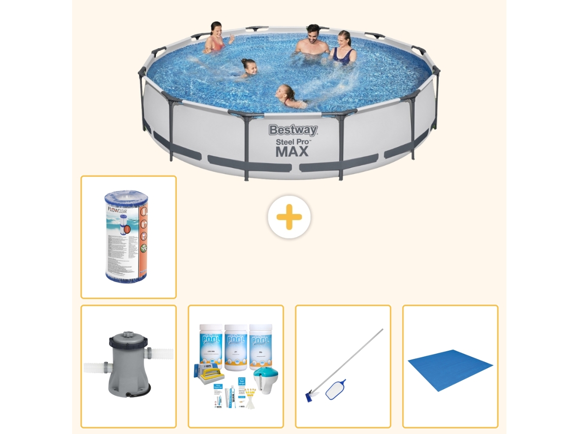 Bestway Piscina Bestway Steel Pro Max Redonda - 366x76 Cm - 6-peças S22144