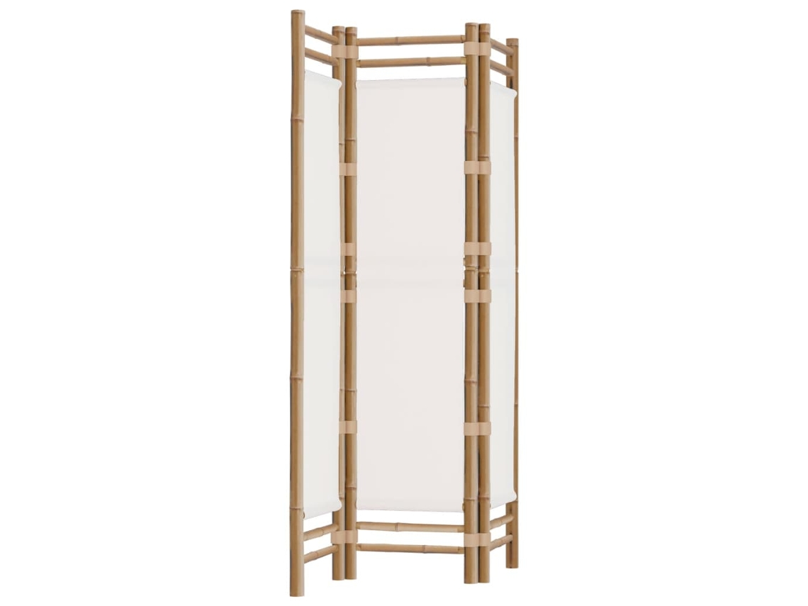 Room Divider, Room Dividers Vidaxl Creme Bambu (120 X 180 Cm)