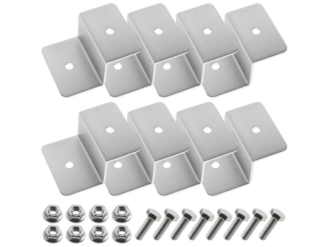 Kit de Suporte Z para Painel Solar com Porcas e Parafusos, 1 Furo BRILVIBERA