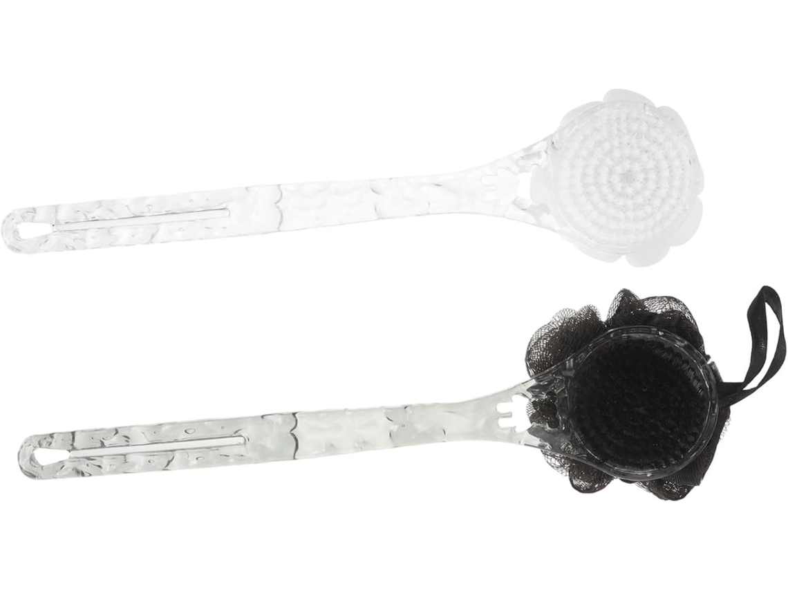 Lurelia Pack De 2 Buchas Vegetais De Banho Para Costas E Corpo, Bucha Vegetal, Dupla Face E Pega Ergonómica