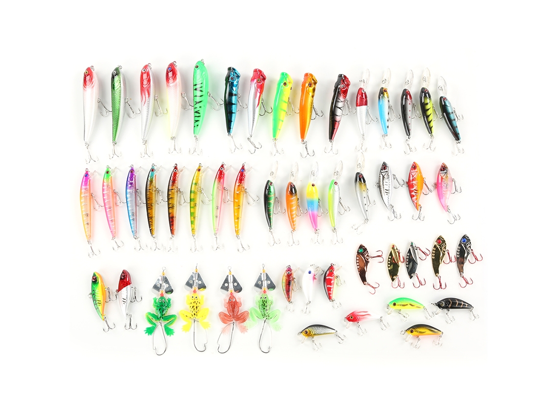 Lure Set, Free Combination For All Sizes Of Culter, 50pc Minnow Mixed Dwst053