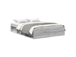 Estrutura de Cama 120x200 Cm Cinza Sonoma MAISON EXCLUSIVE