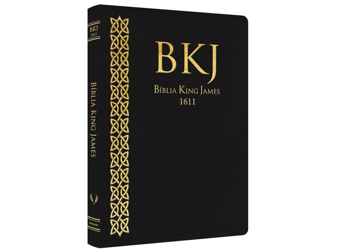 Livro Bíblia King James 1611 Slim Preta de Bv Books (Português)