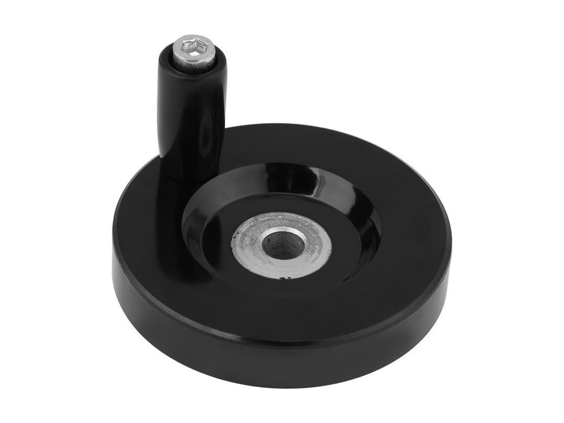 Roda De Mão De Máquina De Bakélite Preta Com Alça Rotatória, Roda Redonda Para Torneira (8*63mm)