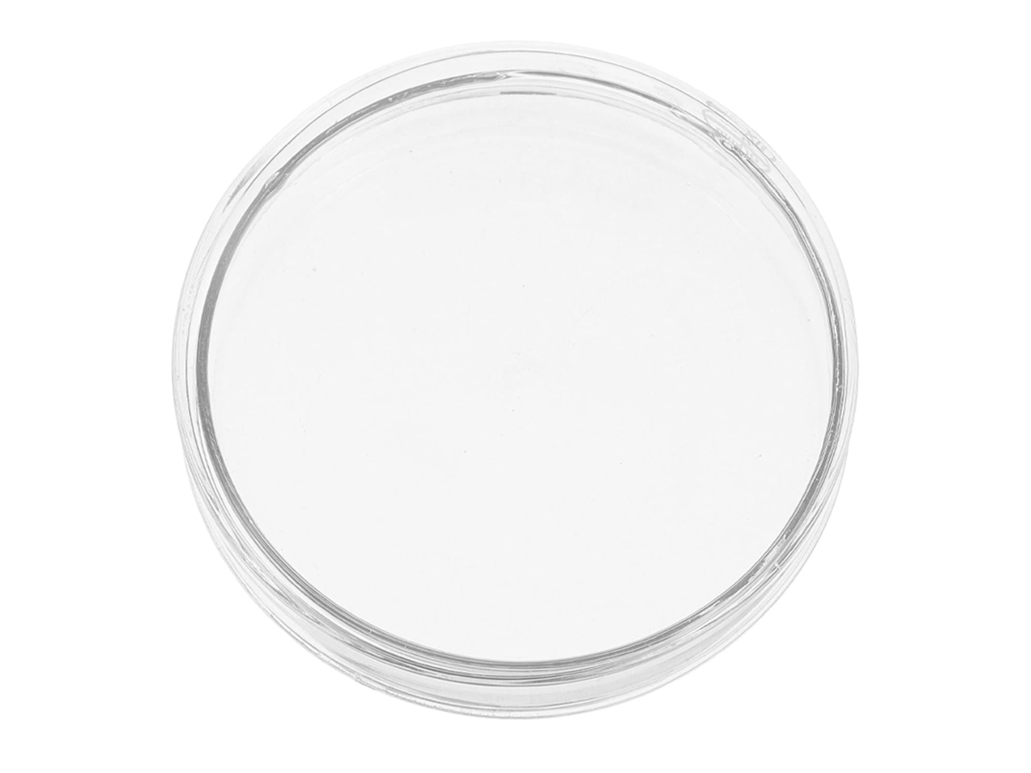 Placa De Petri De Vidro Com Tampa Plana, 90 Mm, Para Estudos (1 Unidade)