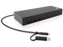 Lenovo 40Af0135Eu Base &amp; Duplicador de Portas com Fios Preto