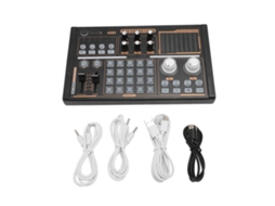 Aetheria placa de Som Ao Vivo Dj18 Mixer Bluetooth Redução de Ruído Efeitos Sonoros para Microfone Condensador 48v