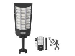 Luminária Solar Para Exteriores De 8000 W E 450 000 Lm, Funciona Do Anoitecer Ao Amanhecer, Refletor Led Segurança Com Sensor Movimento, Impermeável
