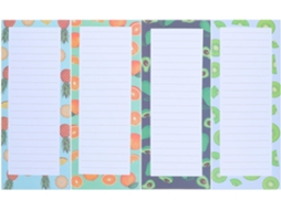 4 Cadernetas Kawaii: Carnet De Notas De Frutas Mignons - Bloc-notes Avocat - De Listas De Tâches Quotidiennes
