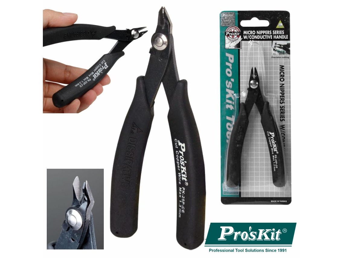 Alicate de Corte C/ Clip Segurança e Punho Condutor PROSKIT