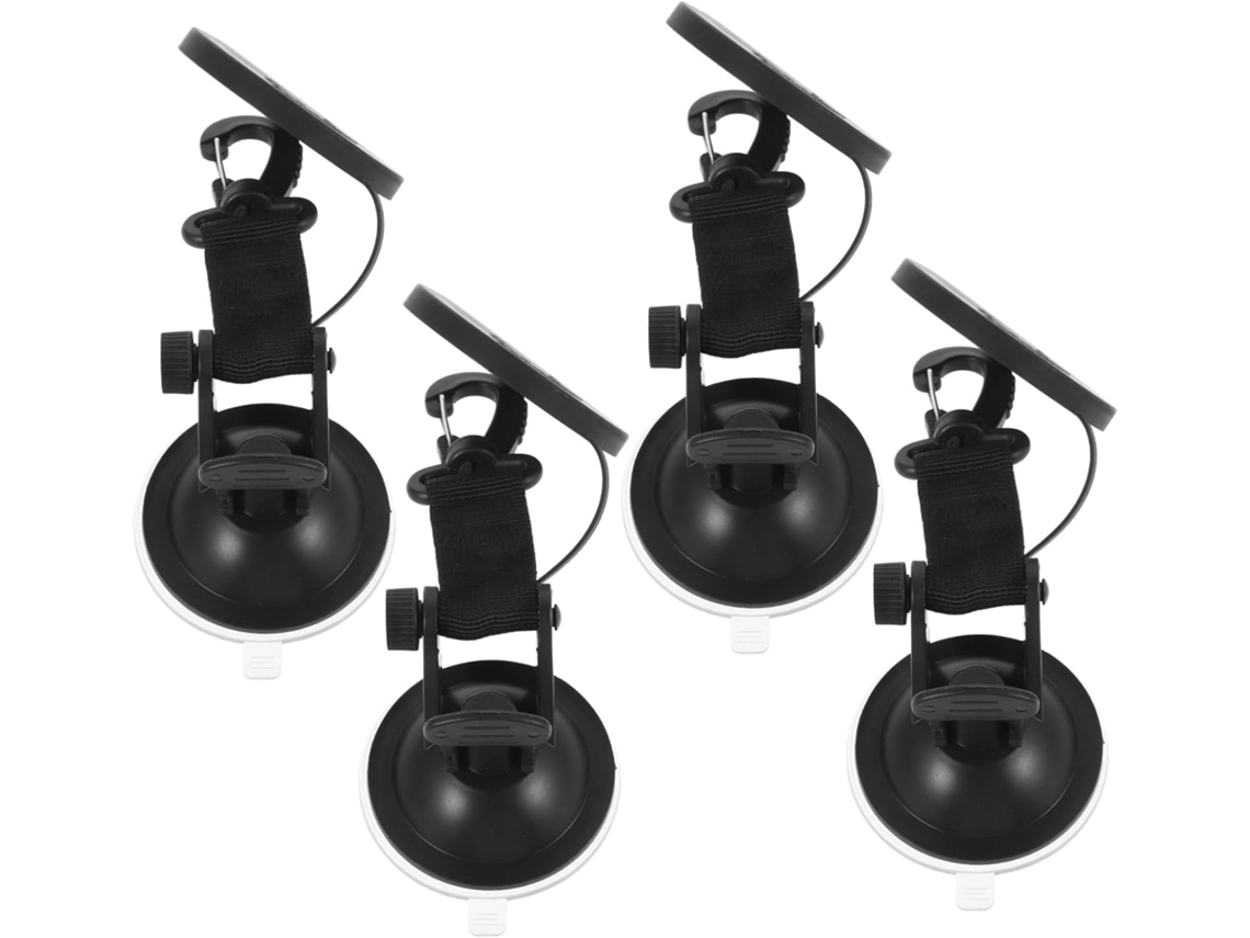 Conjunto De 4 Ganchos Com Ventosas Para Camping, Ventosas Fortes, Fixação Segura Para Atividades Ao Ar Livre.