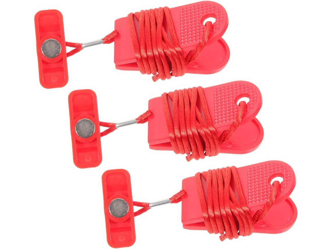 Conjunto de 3 Chaves Segurança Besportble para Esteiras, Acessórios Reposição Leves S/MARCA
