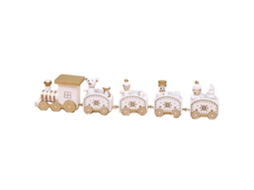 Trem de Natal em Madeira Pintada Mini Decorações para Presentes RNEMITERY
