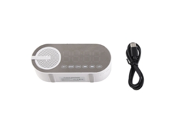 Caixa De Som Bluetooth Despertador Duplo Relógio Espelho