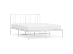 Bed Frame, Bed Frames Vidaxl Branco Aço (160 X 200 Cm)