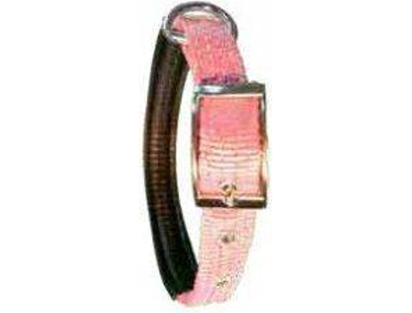 Coleira para Cães  Suave De Nylon Rosa (T-1)