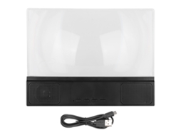 2026zentro-amplificador De Tela De Celular Para Mesa Universal 12 Polegadas Com Alto-falante Bluetooth 2-3x Telescópico