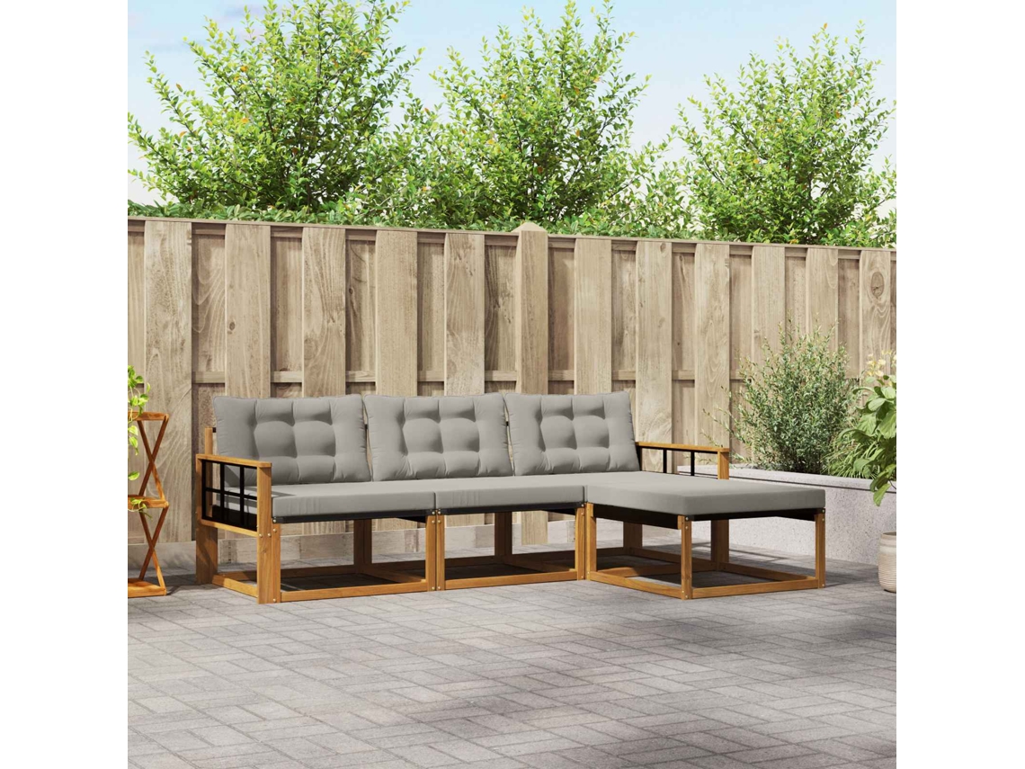Vidaxl Conjunto De Sofás Para Exterior 4 Unid.