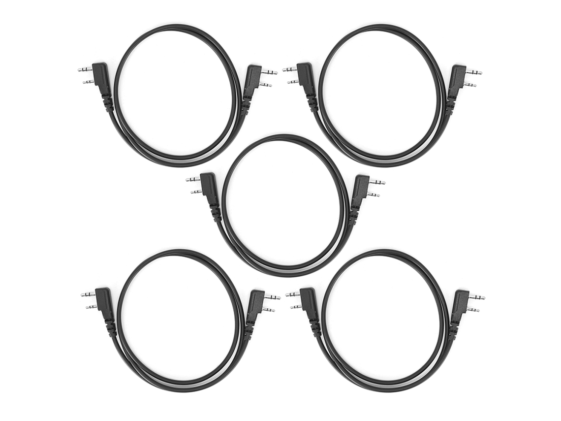 5pcs Cabo De Clonagem K Heads Para Rádio De Dois Way Acessórios 2 Pin