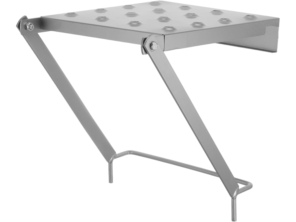 Suporte Extensível Para Escada Em Ferro Resistente Com Plataforma Antiderrapante.