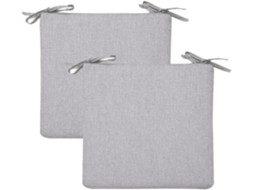 Conjunto De 2 Almofadas Para Cadeiras Com Tiras Fixação, Modernas, Para Sala De Jantar, Cozinha, Jardim, Terraço