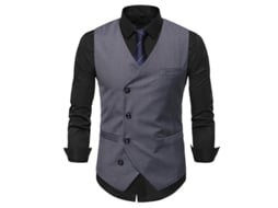 2026 chaleco V neck para Hombre Mystdiy Talla S XL Poliéster algodón Otoño Casual Soltero Liso