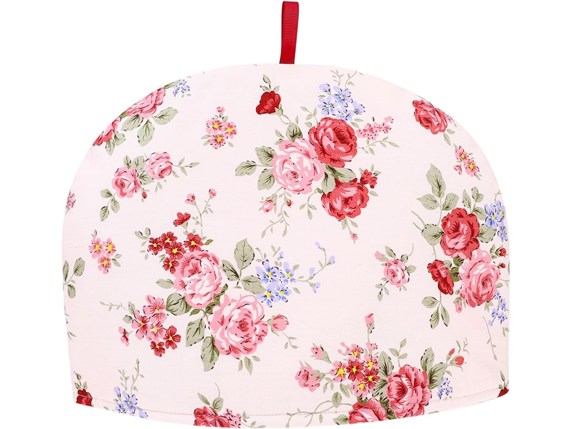 Capa de Algodão para Bule com Estampa Floral. Reutilizável Manter o Chá Quente. Isolante Chaleiras CHABERLU