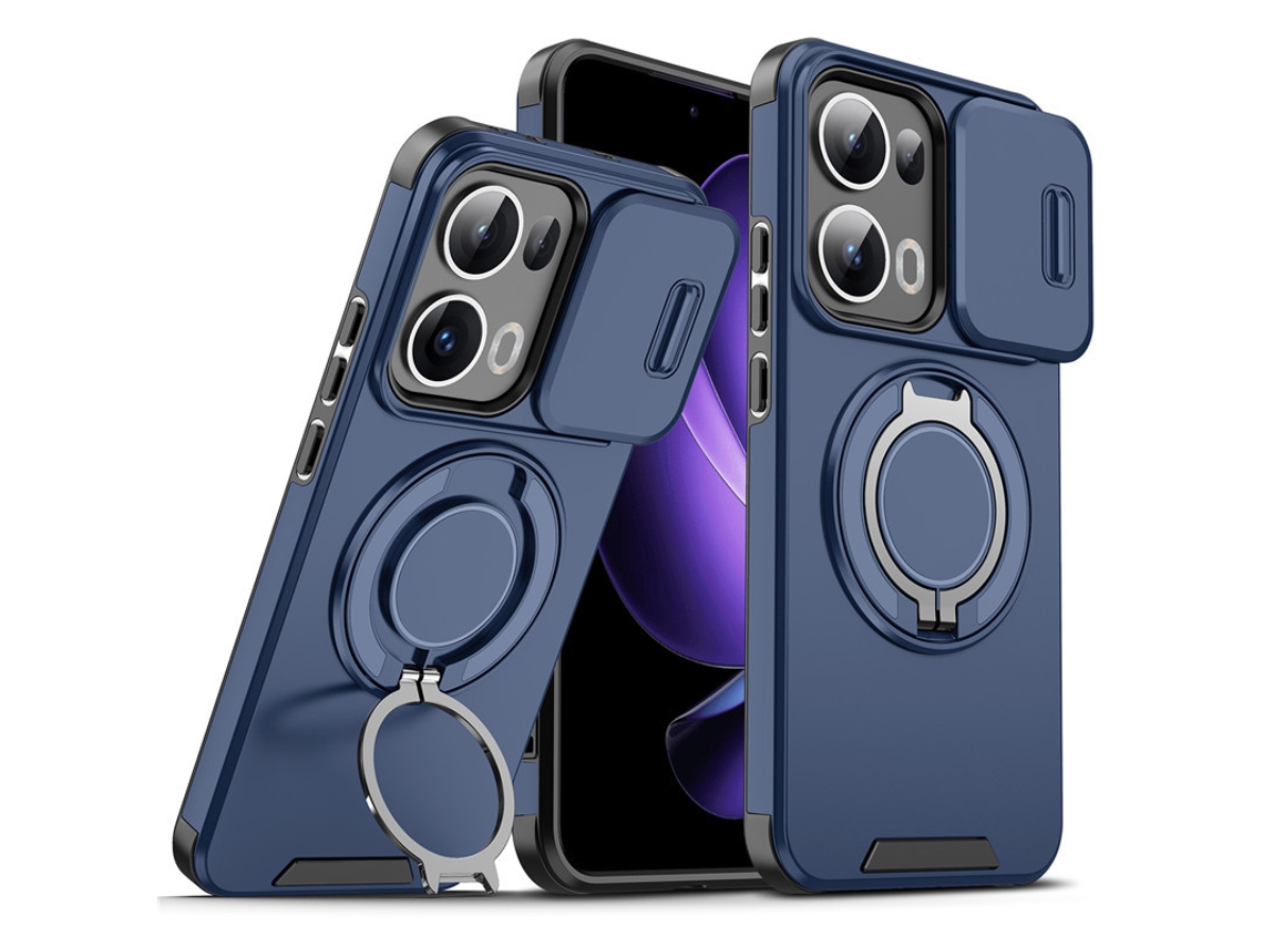 Anel De Suporte Anti-queda Para Capa De Celular Com Janela Deslizante Oppo Linkeazul - Realme 14 Pro
