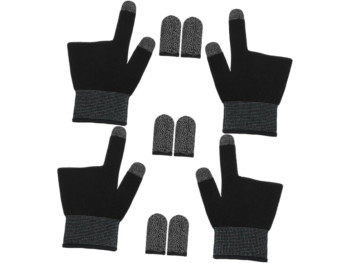 Bestonzon Conjunto Com 2 Pares De Dedeiras Para Jogos, Compatíveis Com Telas Sensíveis Ao Toque, Antiderrapantes, Ideais