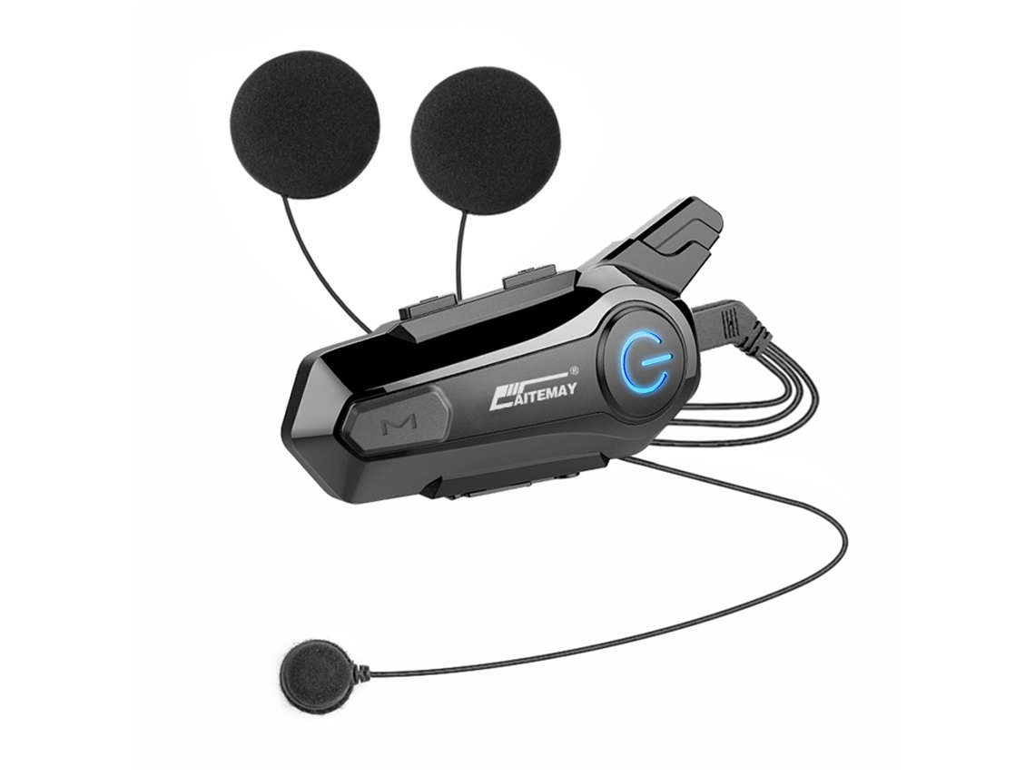 FONE DE OUVIDO BLUETOOTH MDUG para motocicleta e walkie talkie, alcance de 1000 metros