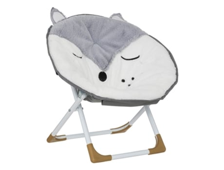 Cadeira Dobrável em Poliéster Cinzento 48 5X47X36Cm MUEMUE