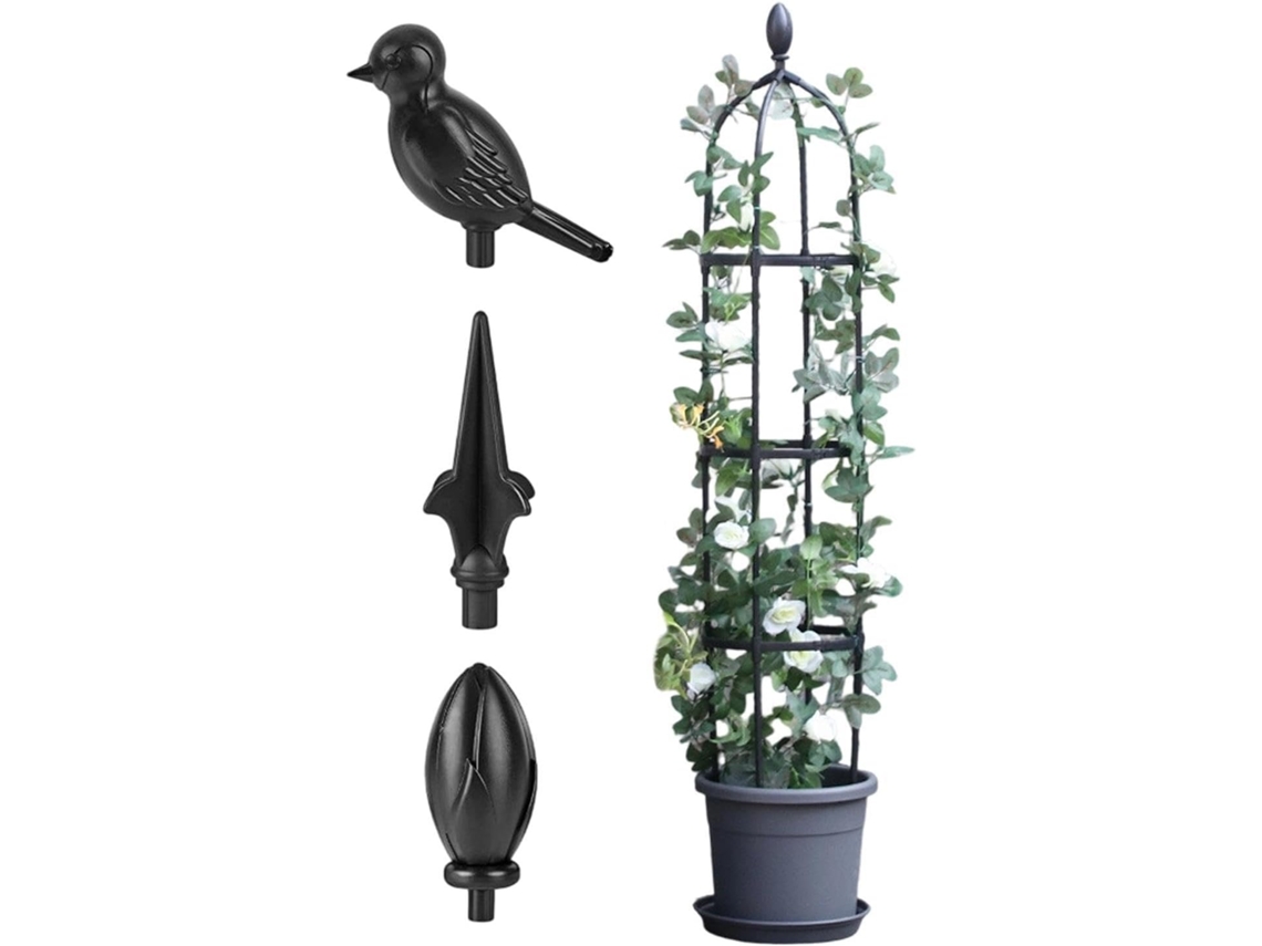Treliça em Forma de Obelisco para Jardim, Alta, para Plantas Trepadeiras, para Jardineiros, Produtores, Varandas, CHABERLU