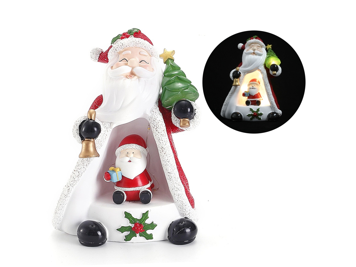 Laxiscreed Luz Noturna De Natal Com Santa Claus Em Resina Para Decoração Festiva