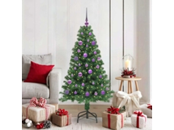 Vidaxl Árvore De Natal Artificial Verde 150 Cm Pvc, Aço E Plástico