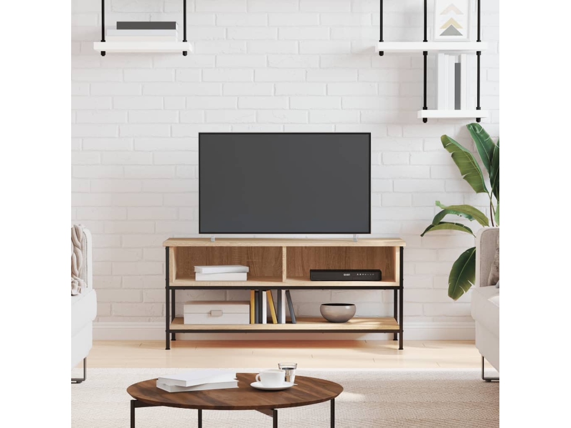 Vidaxl Móvel De Tv Carvalho Sonoma 100x35x45 Cm Madeira Engenheirada