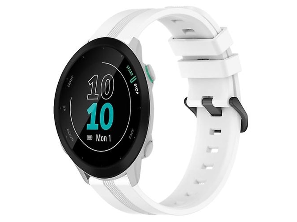 Lurelia Pulseira De Relógio Branca, Compatível Com Garmin Forerunner 55 20 Mm