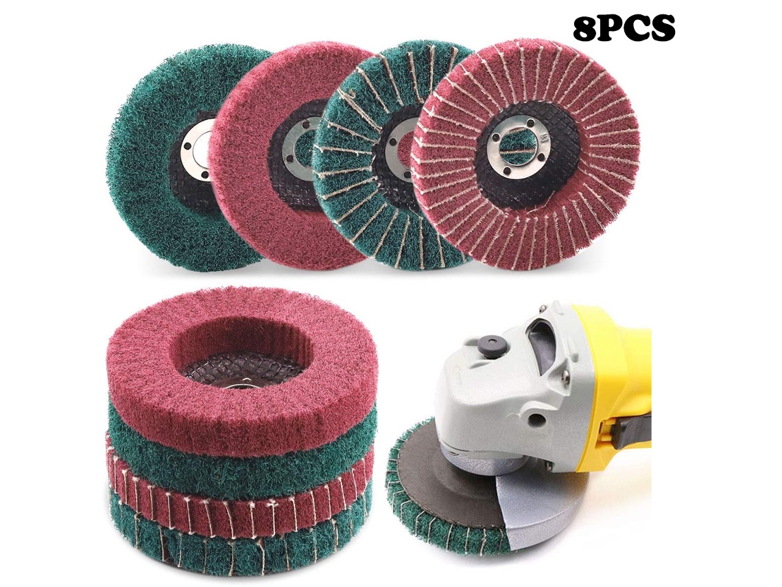 Conjunto de 1 Disco Lamelar Fibra Nylon para Polimento BRILVIBERA