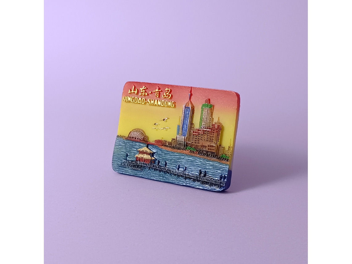 Ímãs De Geladeira Da Cidade Chinesa De Qingdao - Lembranças Turísticas