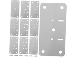 Kit Com 10 Conjuntos De Placas Reparo Para Dobradiças, Parafusos